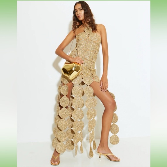 NWT Simon Miller Beep Beep Dress Star Gold XS - Picture 4 of 7